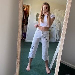 White House Black Market cropped cargo pants